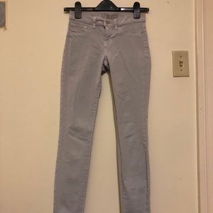 J brand cropped skinny jeans in lilac